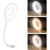 USB Light USB Lamp Smart Desk Lamp with Voice Activated Control 3 Color Changing Dimmable LED Reading Light