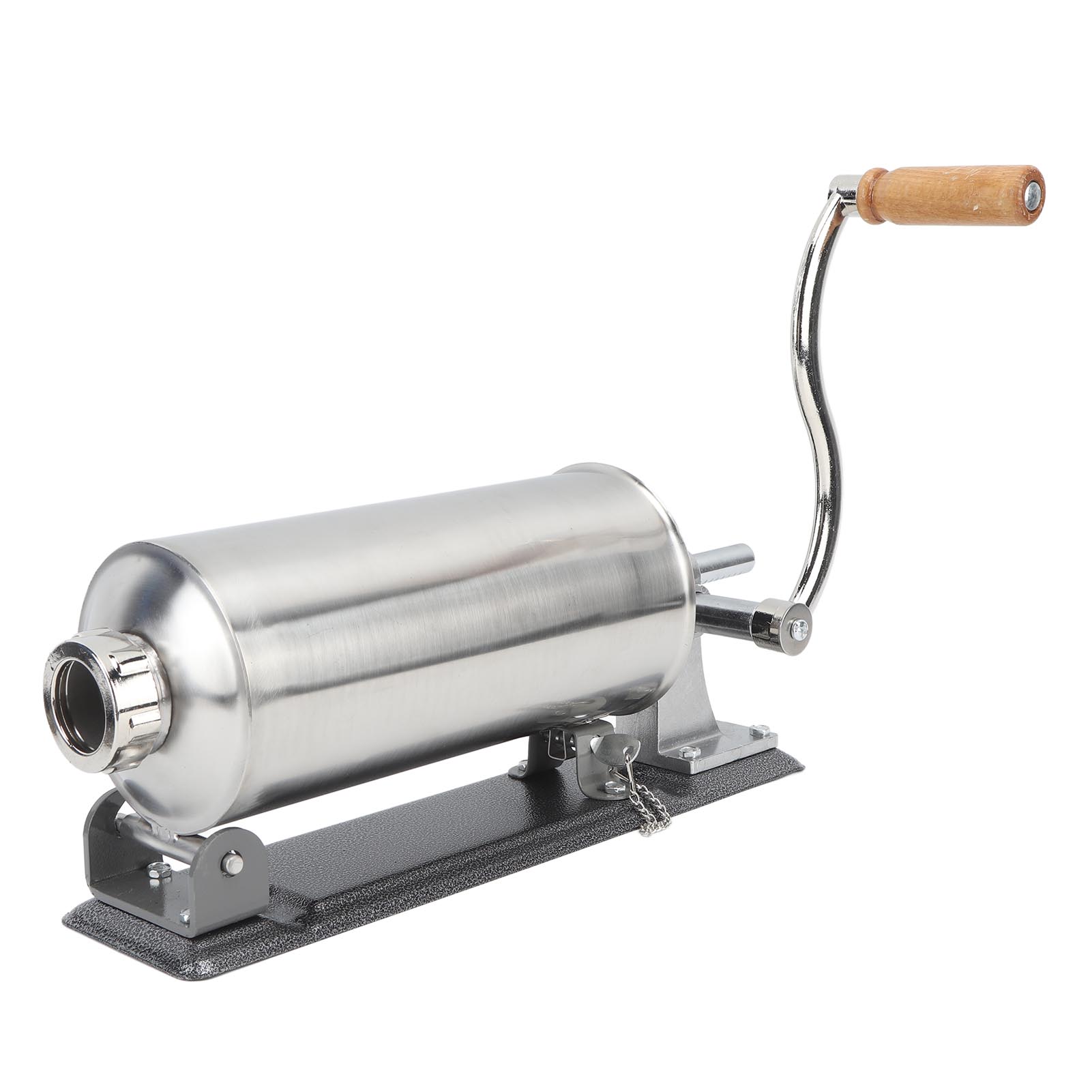 Embutidora de Salchichas 3L Acero Inoxidable Casera Manual Fabricante de Salchichas Máquina de Relleno Horizontal para Cocina