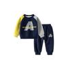 Shark Spring and Autumn Boys and Girls Letter Sweater Suit