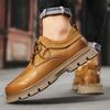 Luxury Brand Platform Shoes Mens Casual Genuine Leather Shoes Spring Autumn Loafers Men Tooling Fashion Outdoor Footwear Oxfords