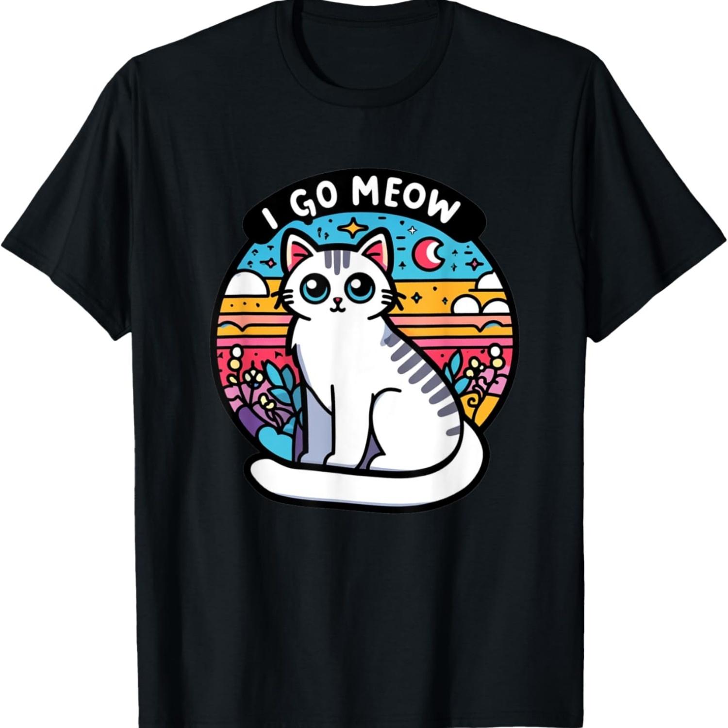I Go Meow - Cat Meme T-Shirt for Men Women(1) S