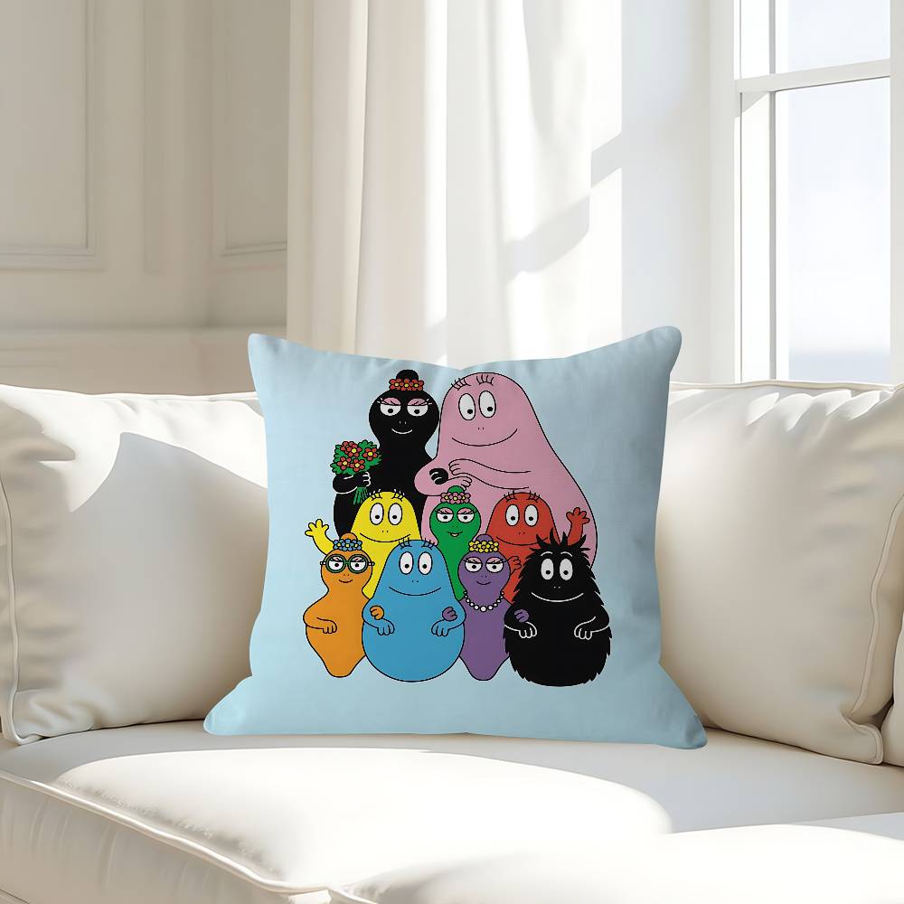 Classic Movie B-Barbapapa Pillow Cover Sofa Cushion Cover Home Room Decoration Children Gift
