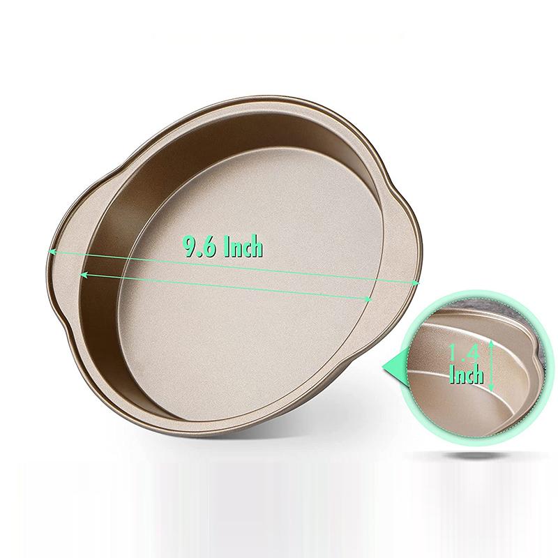 

9-дюймовая круглая форма для чизкейка, форма для пирога с антипригарным покрытием из углеродистой стали, противень для выпечки, духовка, большая форма для шифонового пирога, посуда для выпечки