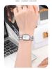 Gedi Elegant Small Square Women's Quartz Watch with Niche Bracelet Style