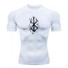 Sweat Absorbing Compression Shirts for Men Short Sleeve Gym Workout Stretchy Moisture-Wicking Fitness Undershirts Quick Dry Athletic T-Shirt Top