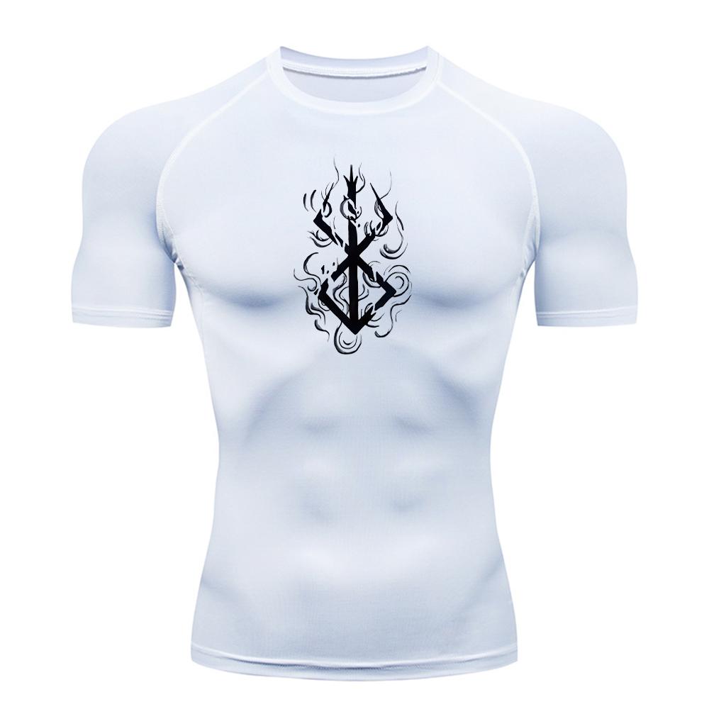 Sweat Absorbing Compression Shirts for Men Short Sleeve Gym Workout Stretchy Moisture-Wicking Fitness Undershirts Quick Dry Athletic T-Shirt Top