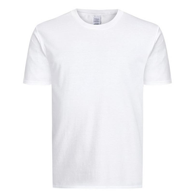 2023 Solid Cotton T-shirt Men's Fitness O-Neck Men's XS-2XL European Size T Shirt