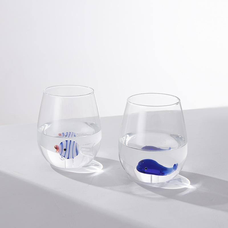 New 3D Cartoon Animal Figurine Glass Cup Wall Glass Coffee Mugs Teacup Espresso Glass Milk Mug For Desktop Decoration