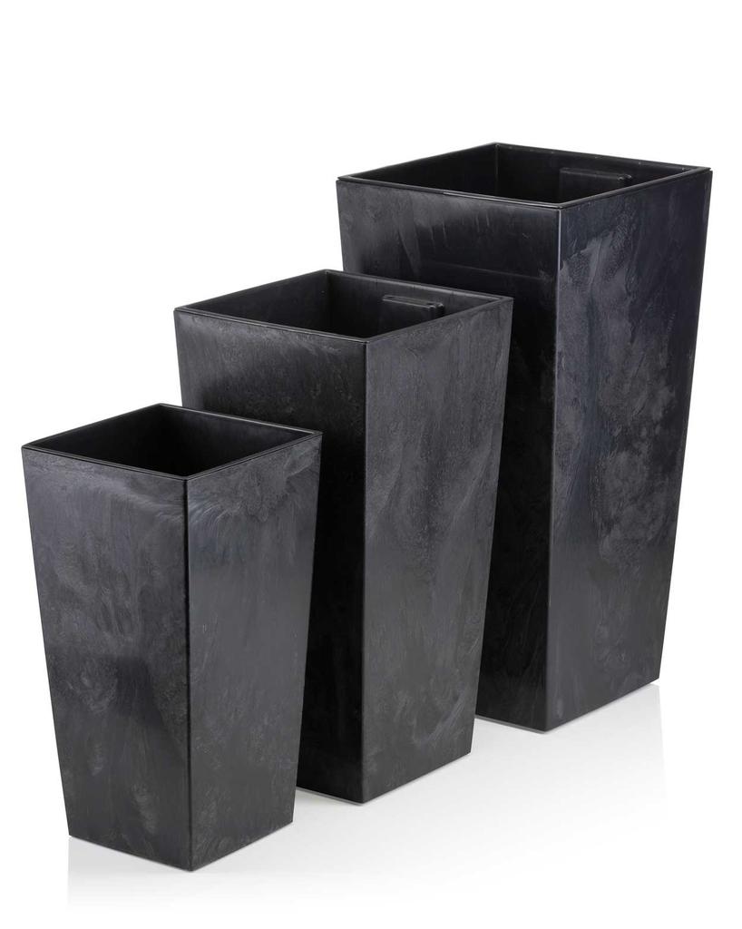 Donica Porto Czarny Beton H46X25X25 Cm