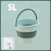 5/10/17L Portable Folding Bucket Multifunctional Thickened Silicone Bucket for Car Washing and Fishing Camping Folding Bucket