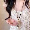 Bohemian Ceramic Necklace: Vintage Ethnic Long Sweater Chain & Zen Choker