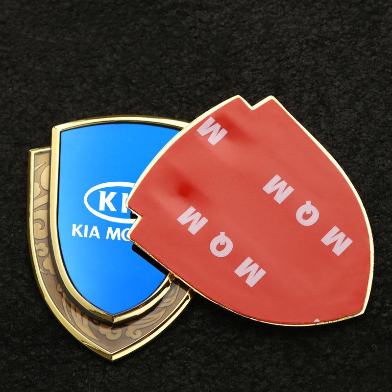 2026 Horká nálepka na auto 3D kovový odznak na blatník auta Samolepka s logem pro KIA sportage ceed sorento cerato optima picanto rio soul k