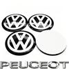 LVAXC1 4Pcs 56mm Car Wheel Center Stickers For VW GTI Polo Passat B6 B7 B8 Golf MK6 MK7 MK8 Tiguan Jetta ID.3 Beetle T-ROC CC Hub Cap