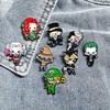 Gotham Villains Brooch: Harley Quinn, Joker, Catwoman & Riddler Badge Pins