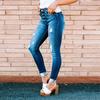Sexy Blue Skinny Denim Jeans For Women Casual Mid-waist Ripped Pencil Pants Streetwear Ladies Trousers Fashion Jeans 25659