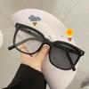 New Trendy Photochromic Myopia Spectacles Female Male Anti- Blue-Ray Near Sight Color Changing Eyeglasses with Diopter 0 To -6.0
