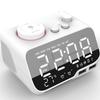 LED Alarm Clock Bluetooth-compatible Speaker Full Range FM Radio Digital Clock with Temperature USB Charger For Bedrooms