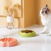 Cat Slow Feeder Bowl Donut Shaped Anti Choking Puzzle Pet Food Bowl Non Slip Portable for Small Dogs Cats