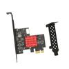 USB3.2 GEN2 Front TYPE E Expansion Card 10Gbps Support KEY A TYPE E PCIE 3.0 2X Interface Expansion Card for Win8 for