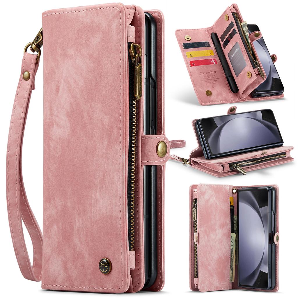 Suitable for Samsung Z Fold 40% Off Foldable Phone Case ZFOLD5 Card Slot Wallet Phone Leather Case Multifunctional