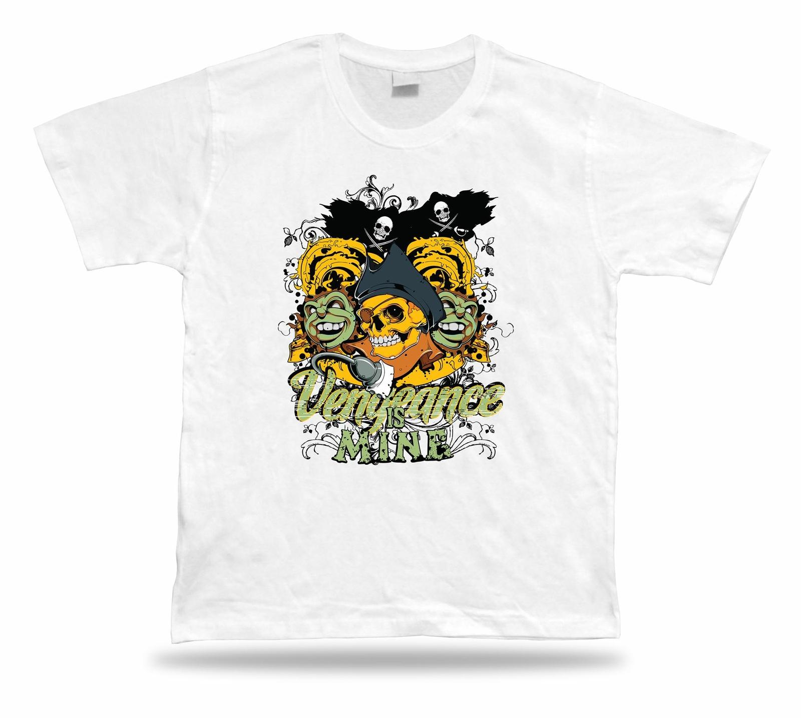 Tshirt Tee Shirt Birthday Gift Idea Pirate World Skull Ship Vengeance Treasure S разноцветный