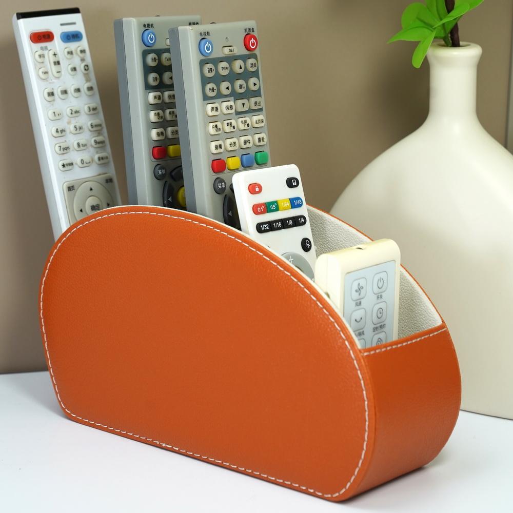 LG8175 5-Compartment PU Leather Multifunctional Office Organizer Pen Holder Home Office & School Multi-Purpose Storage