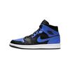 Air 1 Mid Black Royal Tumbled Leather