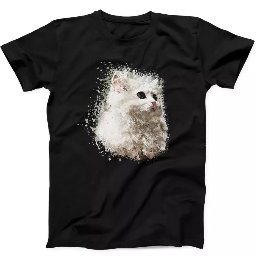 Persian Cat Cute Animal Best Seller Meme Funny Gift Tee Black T Shirt 294