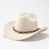 Men's and women's outdoor ethnic wind sun protection travel windproof sun hat big brim top hat knight hat western cowboy hat