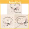 Copper Jewelry Mermaid Tail Charm Bracelet With Electroplated Finish For Women