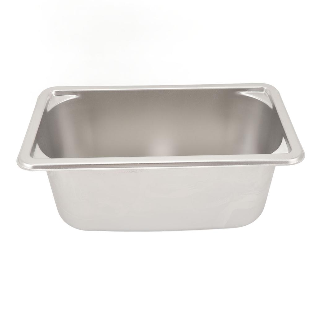 11.8 X 5.9 X 5.9in 304 Stainless Steel Sink with 40mm Drain Port 7L Capacity Embedded Installation for Boat Caravan