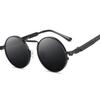 [Customized] Punk style sunglasses men's personalized spring metal glasses legs sunglasses round frame glasses sunglasses