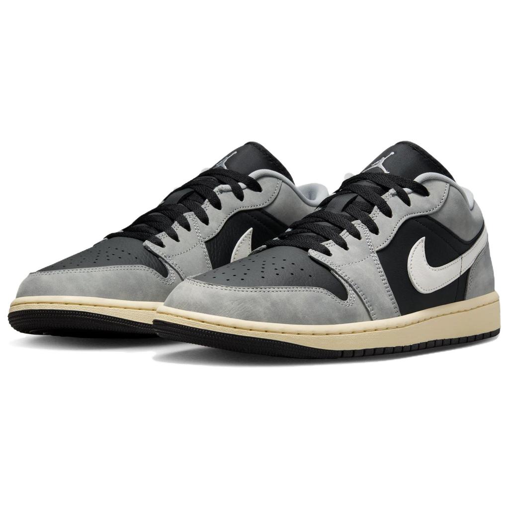 Air Jordan 1 Low Light Smoke Grey Men Sneakers White Off-Noir HQ2010-012