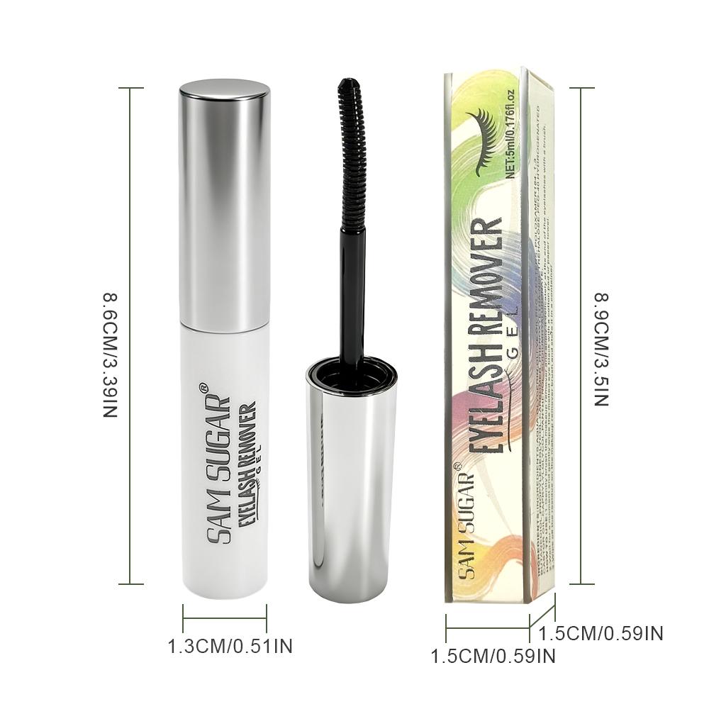 Escova Espiral Gel Removedor de Extensão de Cílios Não Irritante Sem Álcool Dissolve Rapidamente Cola de Cílios Removedor de Maquiagem para Olhos Suave para Cílios Postiços