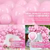 120PCS pink latex balloon set suitable for birthday parties, weddings, Valentine's Day party decorations