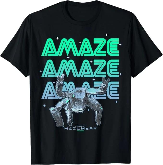 Project Hail Mary Amazing Rocky The Alien Neon Portrait T-Shirt Size S-4XL S