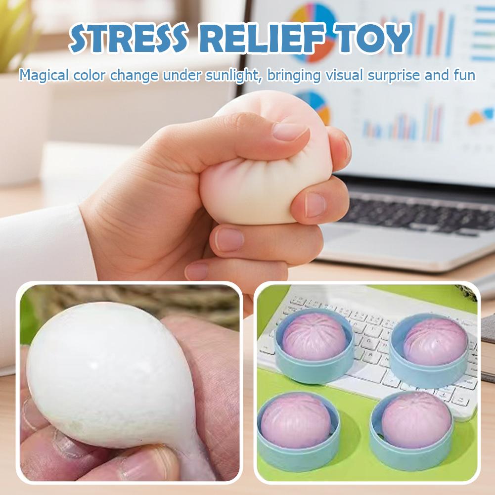 1/3/5Pcs Mini Dumpling Squishes Stress Balls Reusable Low Rebound Decompression Toys Dough Ball Unique Home Decoration Gifts 6Cm