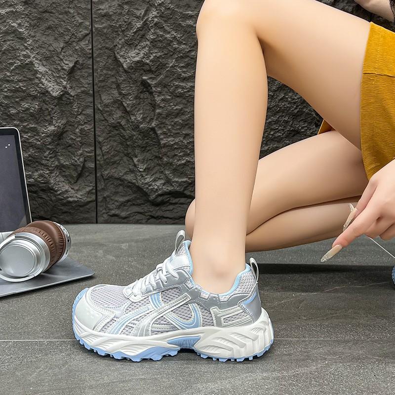 Dad shoes women's breathable summer and autumn new student thick-soled heightening women's casual sports shoes women's travel shoes