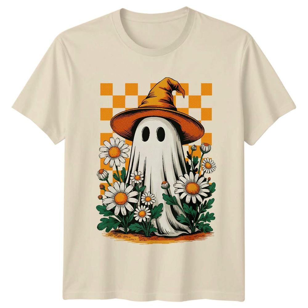Cappello da Strega Fantasma Margherita Halloween Maglietta Unisex Maglietta Grafica Unisex