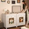 Foldable Flip-Top Clothing Organizer: Super Large Capacity Storage Box for Quilts & Seasonal Clothes