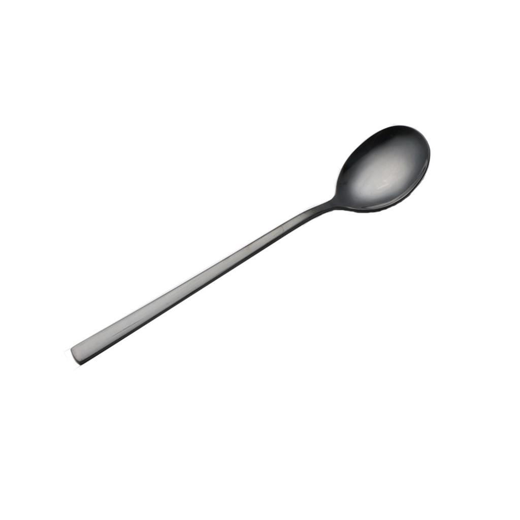 Korean Stainless Steel Spoon Chopstick Set, Restaurant Hotel Golden Spoon Solid Flat Chopsticks