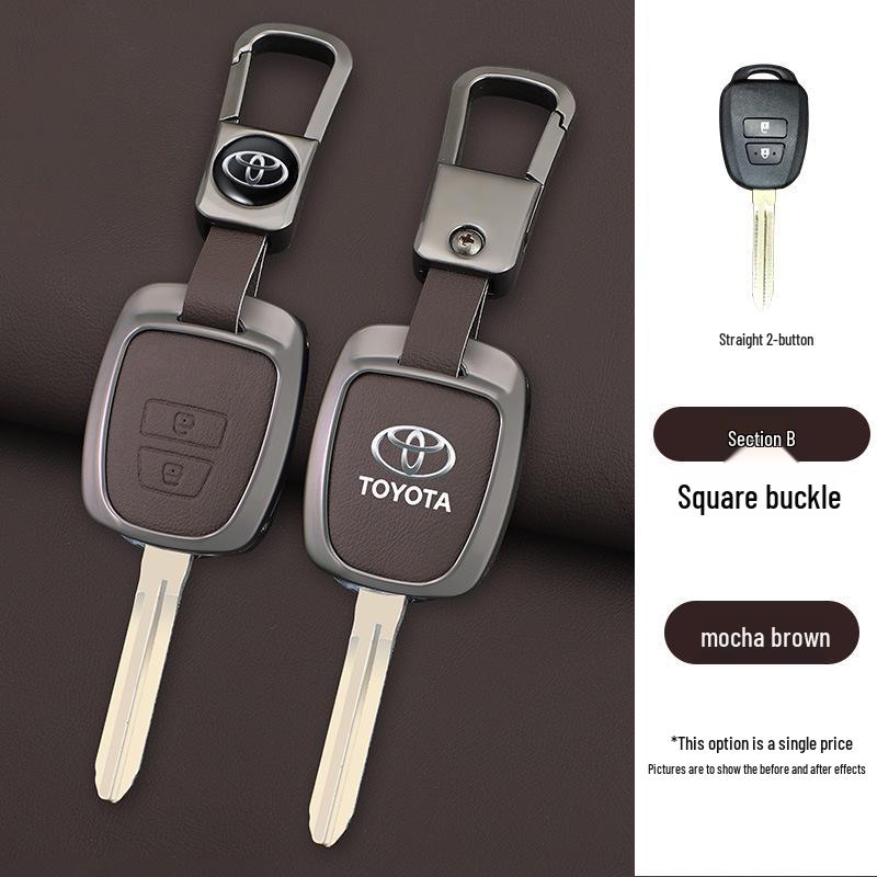 Metal Shell Key Case for Toyota FJ Cruiser, Old Model RAV4, Prado, and Land Cruiser