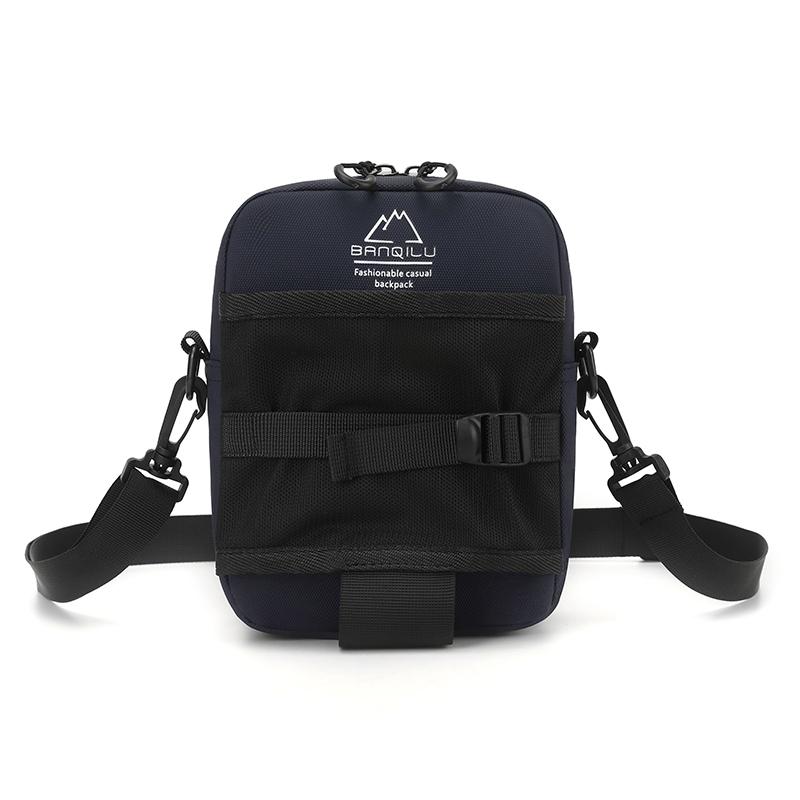 

Men s Lightweight Crossbody Bag Outdoor Shoulder Bag Multifunctional Mobile Phone Change Key Bag синій