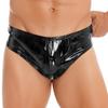 Mens Wet Look Patent Leather Briefs Underwear Male Underpants Club Pole Dancing Costume