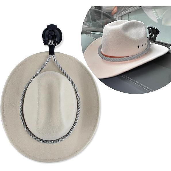 Ziciner Cowboy Hat Mounts For Your Vehicle, Hat Mounts With Suction Cup, Hat Holder Rack To Keeps Your Hat Securely On The Dash, Auto Universal