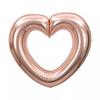 Metallic 40 Inch Heart Balloon Reusable DIY Hollowed Heart Foil Balloons Romantic Inflatable Heart Chain Balloons