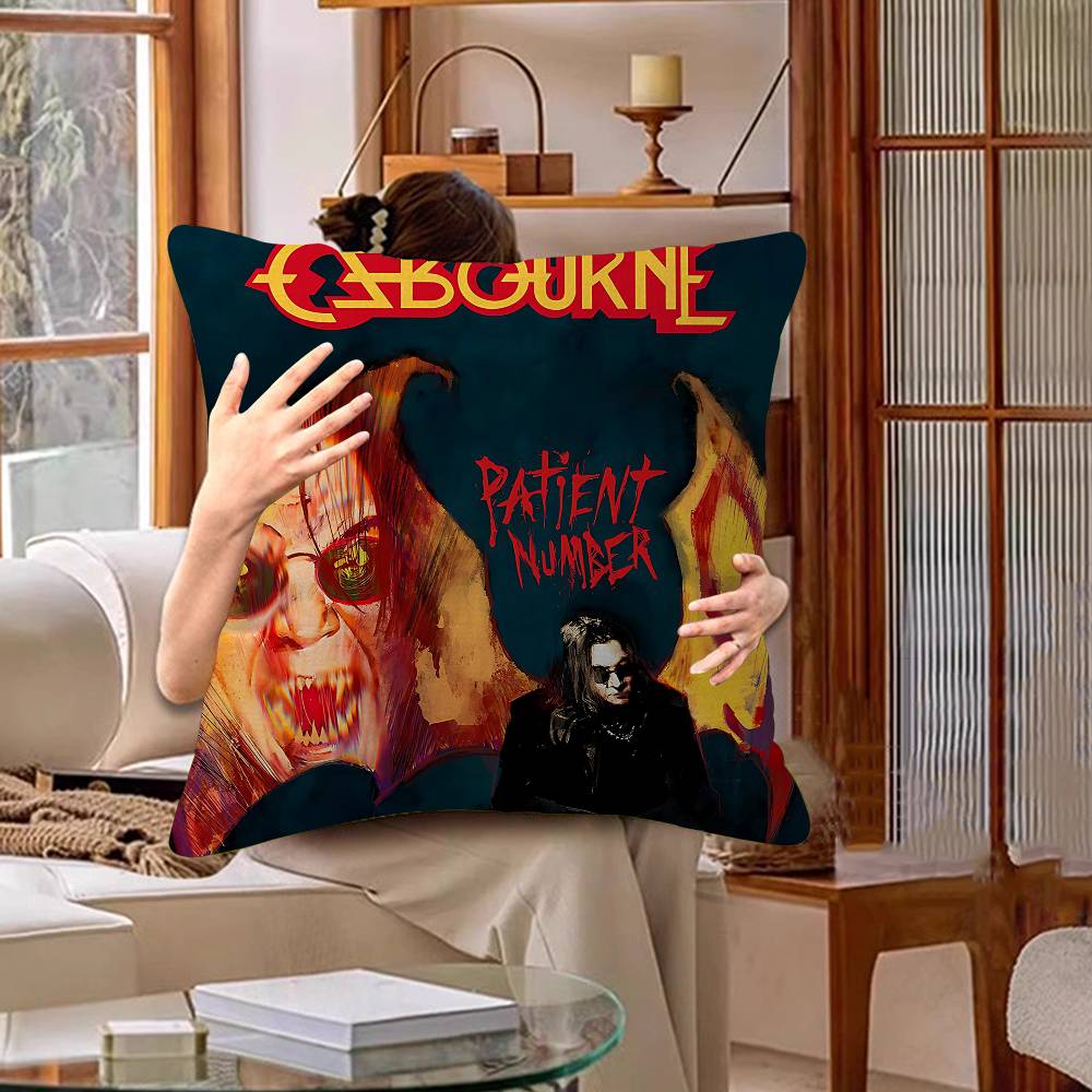 Heavy Metal Band Rock Ozzy Osbourne Band Pillow Gift Home Office Decoration Pillow Bedroom Sofa Car Cushion Coverpillow Case