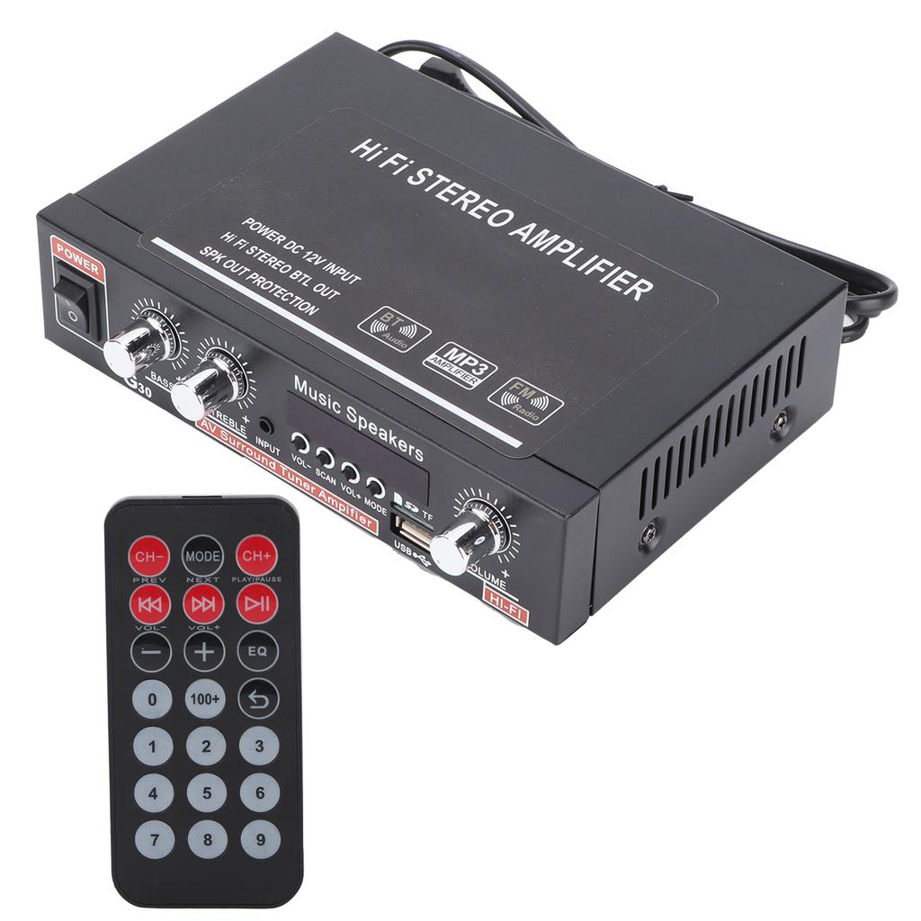 Power Amplifier Mini Bluetooth Intelligent Digital with Remote Control