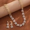 Hot-Selling Bridal Pendant Necklace & Earring Set - Fashionable Jewelry for Banquets