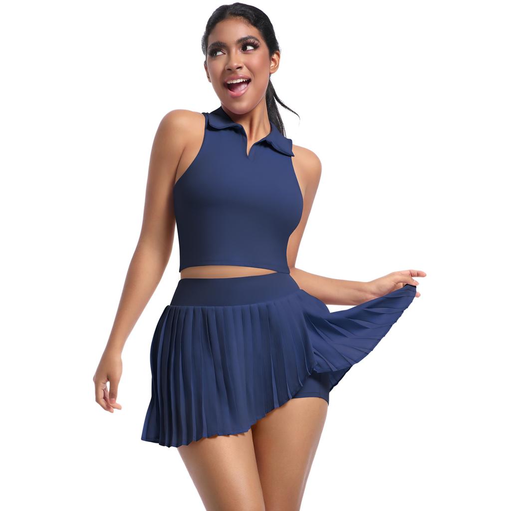 Nessaj Yoga Set Mit Porckets Frauen Workout Kleidung Hohe Taille Kleid Shorts Ärmellose Weste Fitness